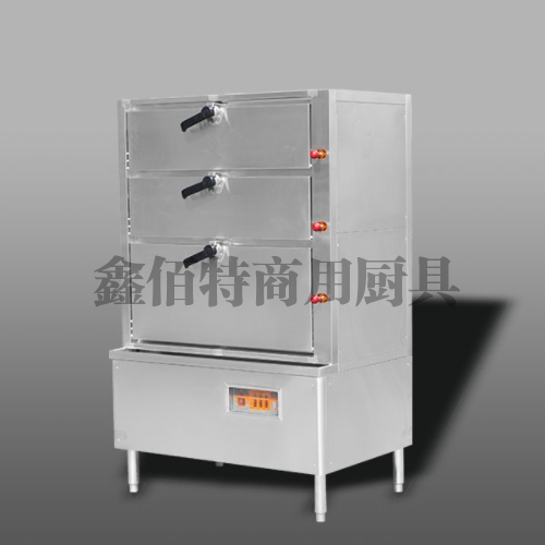 电热三门海鲜蒸柜